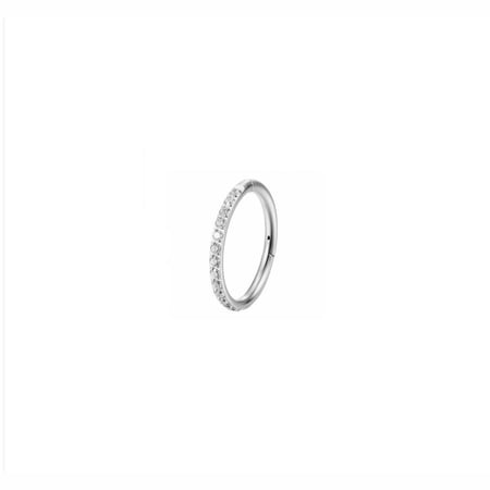 10mm silver hoop