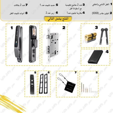 قفل بكاميرا إتصال و بصمه الوجه ( CX2 )