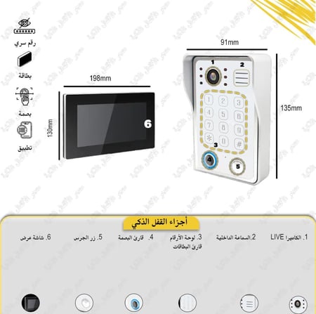 انتركوم ذكي متعدد طرق الدخول | KR2