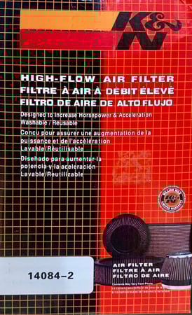 فلتر هواء صغير من شركة (K&N)