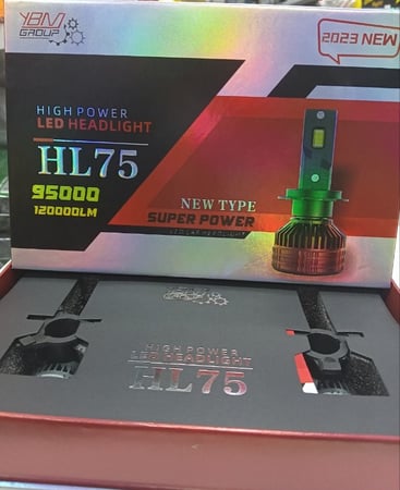 طقم ليد أمامي من YBMموديلHL75 بقوة 75 واط