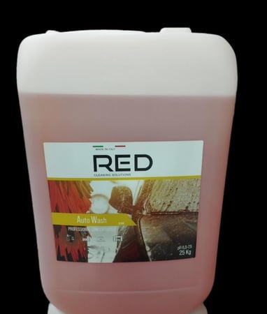 ريد الايطالي  شامبو رغوة عالية يخلط 1-300 لتر ماء بسعة 25 لتر من شركة ( RED LINE)