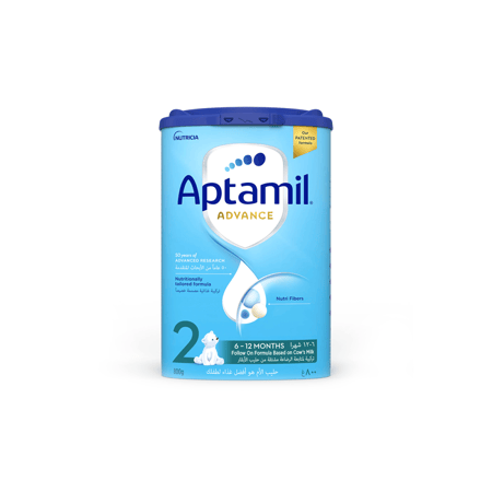 ابتاميل ادفانس جونيور حليب الأطفال رقم 2 تركيبة للنمو 800 جم | APTAMIL ADVANCE BABY MILK NO 2 GROWING UP 800 GM