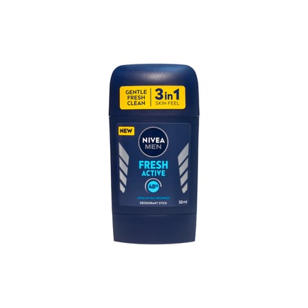 نيفيا ستيك مزيل لرائحة العرق للرجل فريش اكتف 50 مل | NIVEA DEODORANT STICK MEN FRESH ACTIVE 50ML