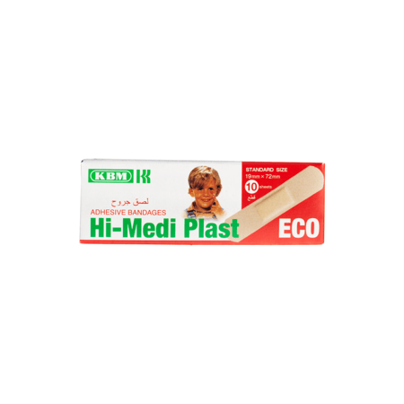 HI MEDI PLAST ADHESIVE BANDAGS 10PCS | هاي ميدي بلاست لصق جروح 10 لصقات