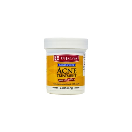 دي لا كروز معالج الحبوب والبثور لحب الشباب مع 10% كبريت 73.7 جم | DE LA CRUZ ACNE TREATMENT WITH 10% SULFUR 73.7G