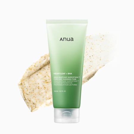 أنوا رغوة هارتليف كيرسيتينول لتنظيف المسام بعمق 150 مل | ANUA Heartleaf Quercetinol Pore Deep Cleansing Foam 150ML