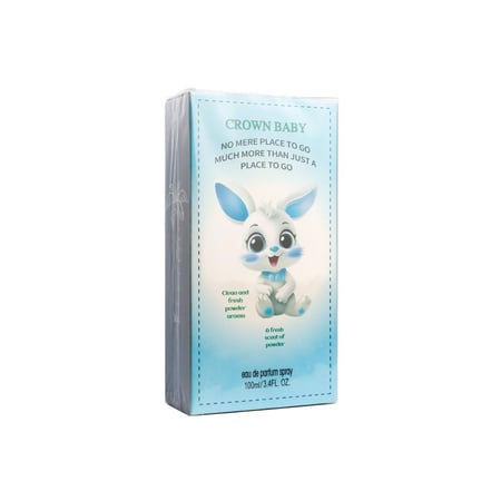 كراون بيبي عطر أطفال بودر السماوي 100مل | CROWN BABY KIDS PERFUME CLEAN FRESH POWDER 50ML