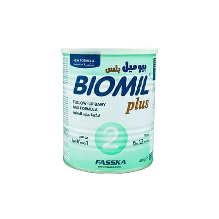 بيوميل بلس حليب أطفال رقم 2 تركيبة المتابعة 400 جم | BIOMIL PLUS BABY MILK NO 2 FOLLOW UP 400GM