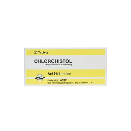 CHLOROHISTOL 20 TAB | كلوروهيستول مضاد للهستامين أقراص 20 قرص