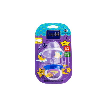 جابلو لهاية أطفال توينكل ستار من عمر 3 أشهر حلمة كرزية | JAPLO BABY SOOTHER 3M+ CHERRY