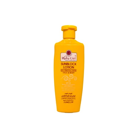 روبي جيرل لوشن واقي شمس للوجه والجسم 200مل | RUBY GIRL SUN BLOCK SPF60 LOTION 200ML