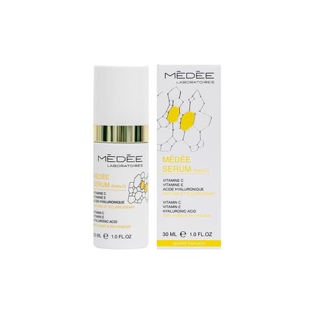 ميدي اكسترا سي + فيتامين اي + حمض الهيالورونيك لنضارة البشرة 30 مل | MEDEE EXTRA C + VIT E + HYALURONIC ACID SERUM 30ML