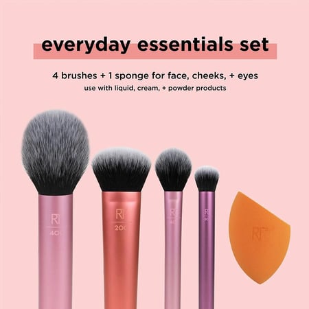ريل تيكنيكس مجموعة فرش أساسية يومية للمكياج | REAL TECHNIQUES EVERYDAY ESSENTIAL BRUCHES SET