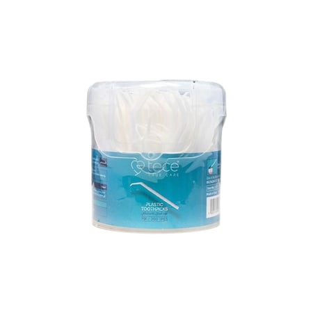 TECE PLASTIC TOOTHPICKS 200 PCS | تي سي أعواد أسنان بلاستيكية لتنظيف بقايا الطعام 200 عود