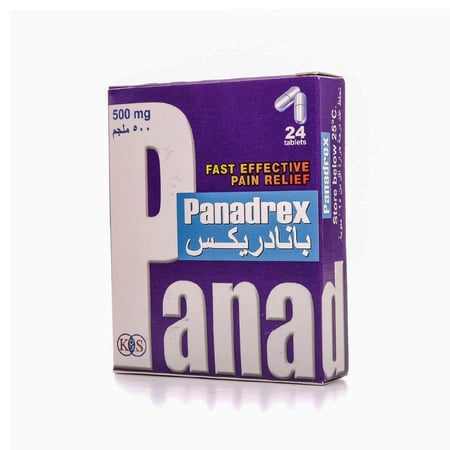 بنادريكس 500 مجم 24 قرص | PANADREX 500 MG 24 TAB