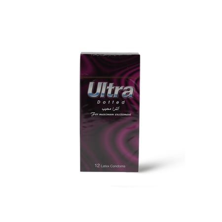 ULTRA CONDOMS DOTTED 12 PCS | الترا واقي ذكري محبب 12 قطعة