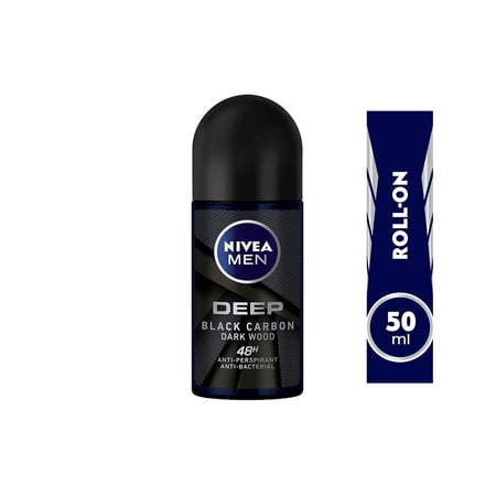 NIVEA ROLL MEN DEEP DARK WOOD 50 ML | نيفيا رول مزيل عرق للرجل | ديب دارك وود 50 مل