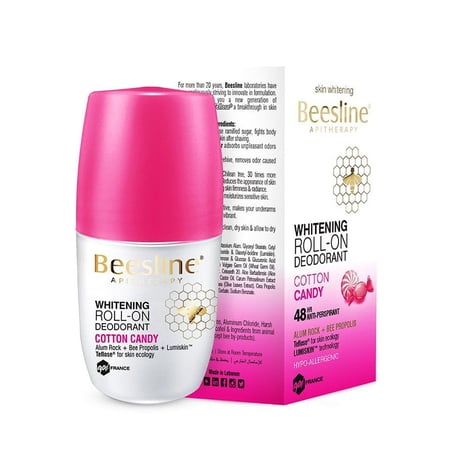 بيزلين مزيل عرق رول اون مع تفتيح حلوي قطنية 50 مل