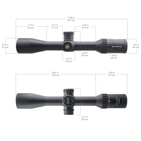 ناظور فيكتور كونتنينتال Continental x8 2-16x44 SFP Tactical ED