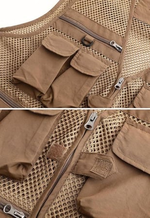 فيست صدرية صيد ورماية لون بيج