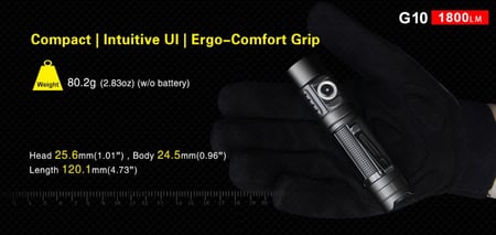 كشاف يدوي كلاروس klarus G10