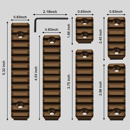 مسطرة بكاتيني معدن 7 فتحة