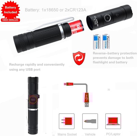 كشاف كلاروس klarus AR10