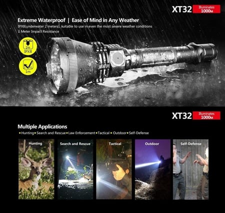 كشاف يدوي كلاروس klarus XT32