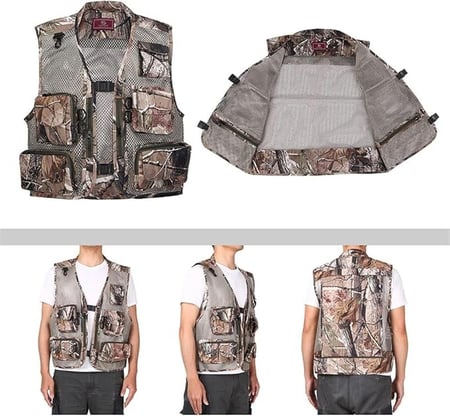 فيست صدرية صيد مموه قفل