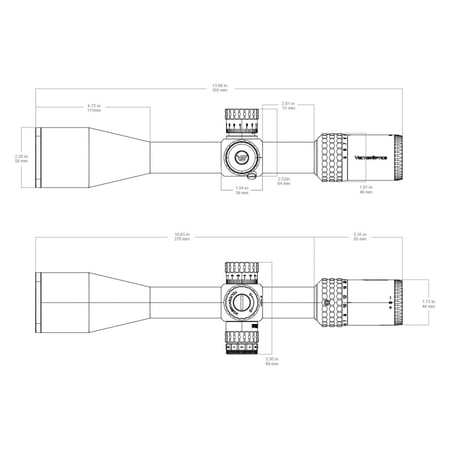 ناظور فيكتور سنتينل Sentinel 5-25x50 FFP HD SCFF-58