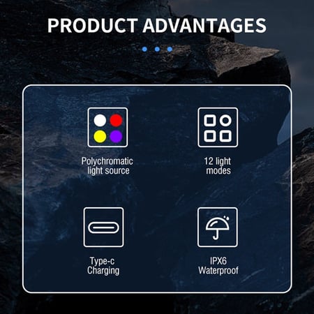 كشاف ميدالية بورويت شفاف 400 لومن YHX-0228