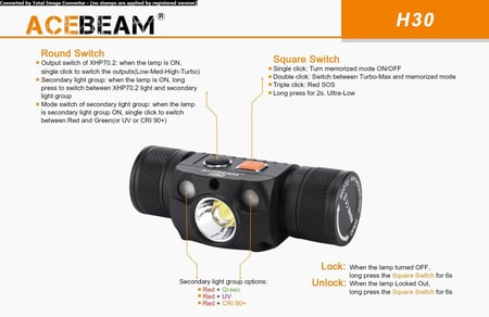 كشاف يدوي Acebeam H30
