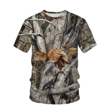 تيشيرت صيد مموه نصف اكمام موديل 5
