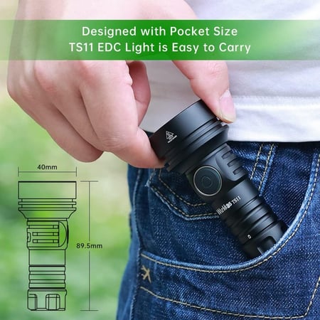 كشاف TS11 BLACK FLASHLIGHT SET