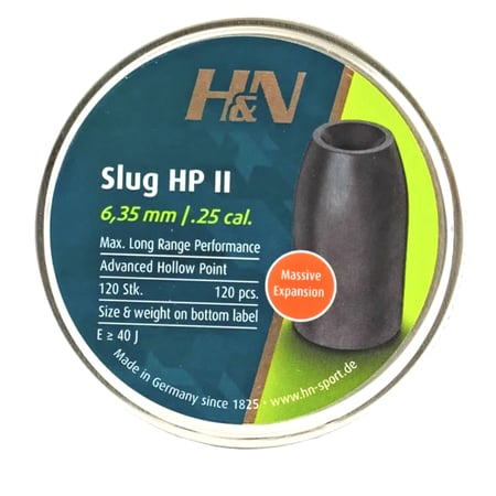 رصاص H&N سلج HP عيار 6.35 وزن 34 جرين - المطور Massive Expansion