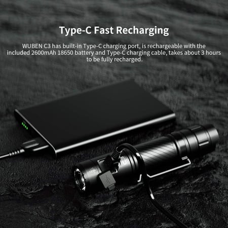 كشاف يدوي WUBEN C3 لومن 1200