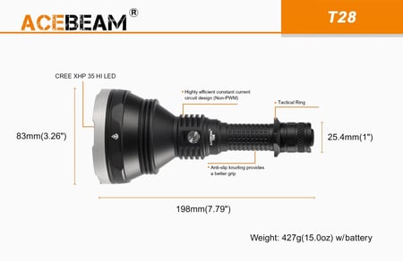 كشاف يدوي Acebeam T28