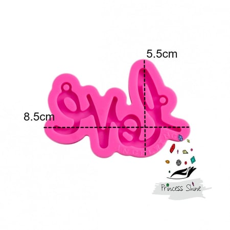 657 - قالب سيليكون قلادة او تعليقة LOVE