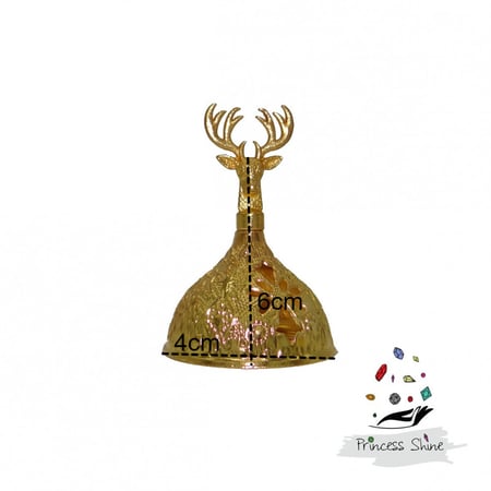 746- صحن مبخرة لون ذهبي