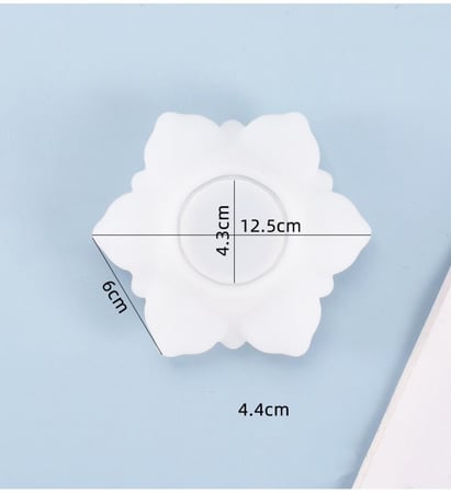 757 -قالب حامل الشموع بشكل زهرة