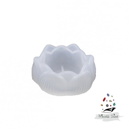 753 - قالب حامل الشموع - شكل زهرة اللوتس
