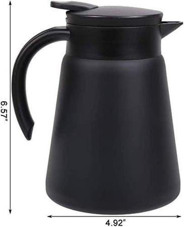 ترمس للقهوة حافظ للحرارة مزود بكوبين اضافية