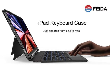 كيبورد و ماوس للايباد يدعم اللغة العربية و الانجليزية