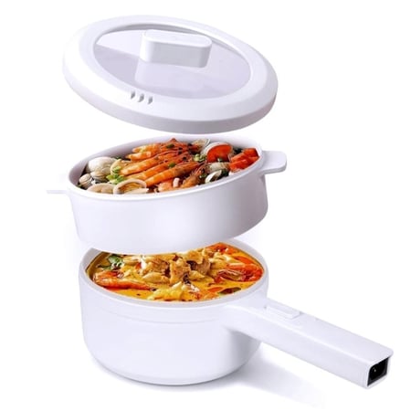 قدر طبخ كهربائي مقلاة متنقل 700 واط حجم 2 لتر من دينكس