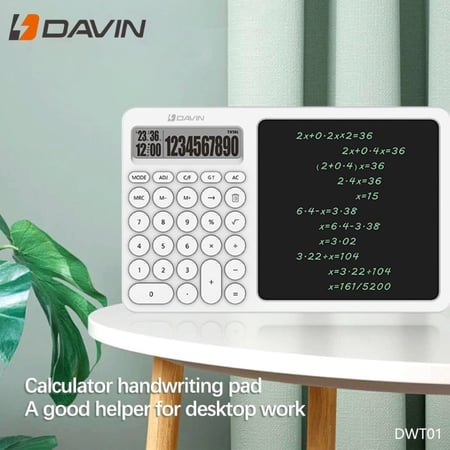 ألة حاسبة مع سبورة للكتابة LCD