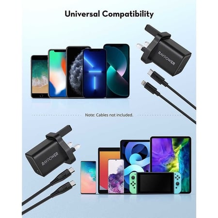 راف باور - فيش جداري بايونير 20 واط بتقنية بي دي - أسود