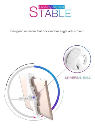 هولدر للتابلت والموبايل أبيض