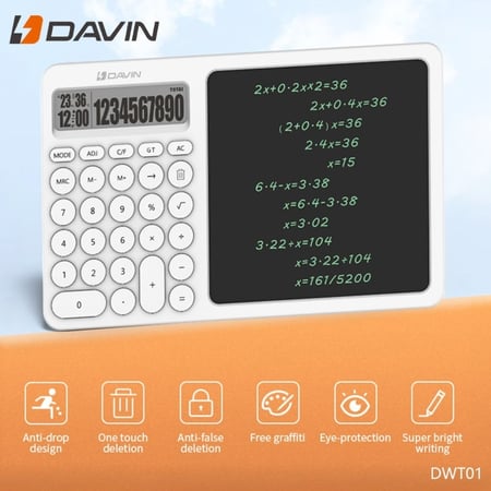 ألة حاسبة مع سبورة للكتابة LCD