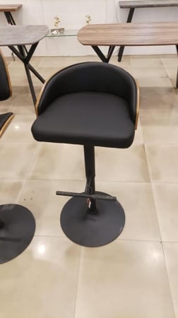 طقم 2 كراسي بار لون أسود